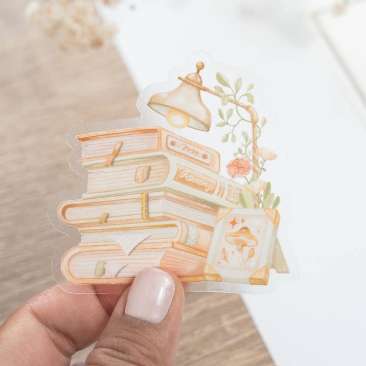 Lettoon - Wholesale Sticker - Clear Vinyl Sticker - Cozy Reading3