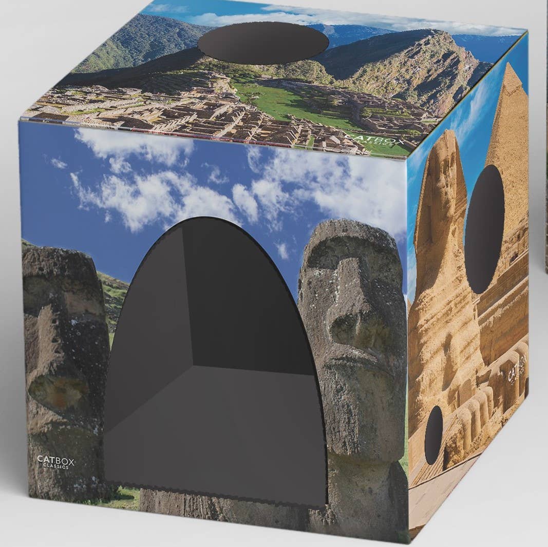 Cat Box Classics - Vendita all'ingrosso Tiragraffi - Gatti - Cuccia in cartone con tiragraffi Whiskers of the World1