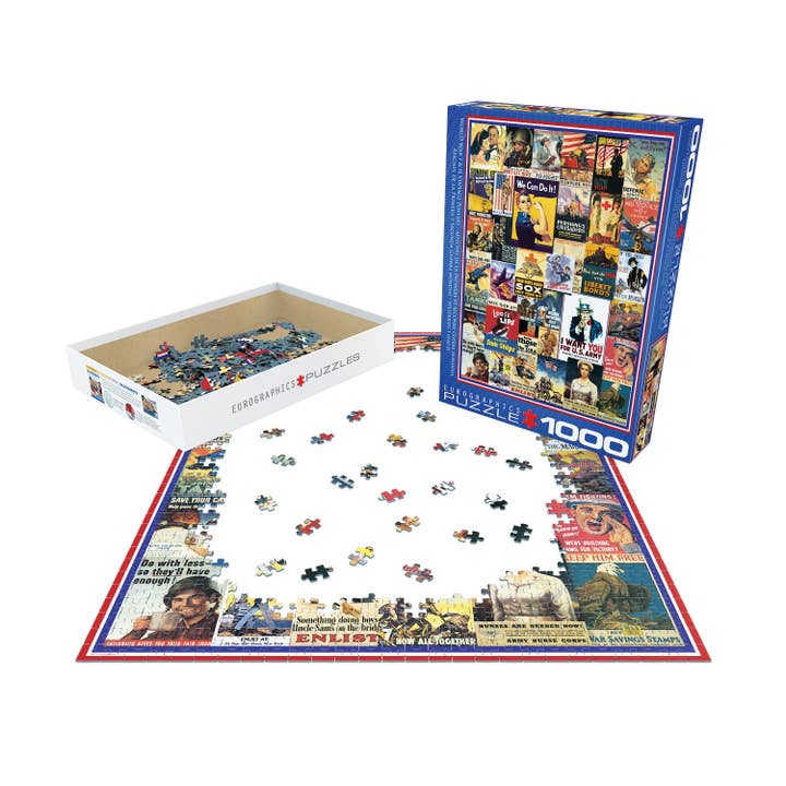 Eurographics Puzzles USA - Wholesale Puzzle - Adult - World War I & II Vintage Posters1