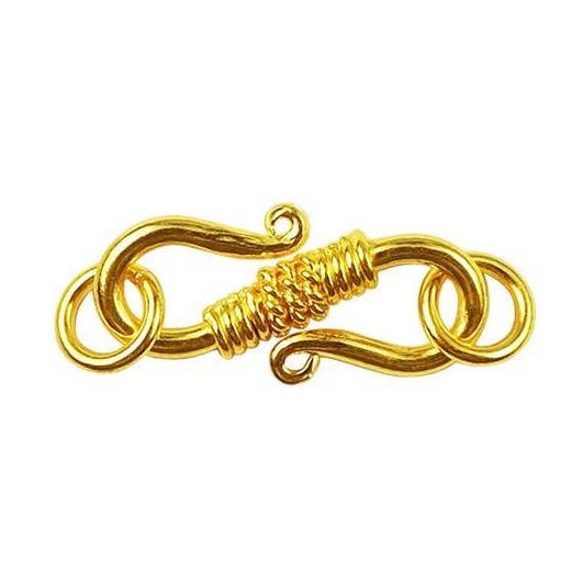 CG-158 18K Gold Overlay ''S'' Hook for wholesale by Bali Designs