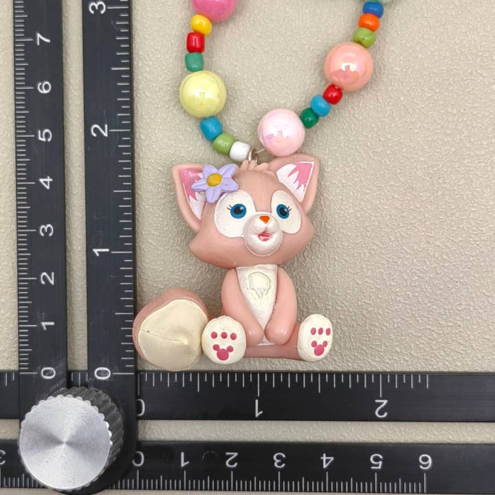 Mio Queena - Venta al por mayor Collar - Niños - Lindo collar con cuentas acrílicas con forma de zorro - YK1