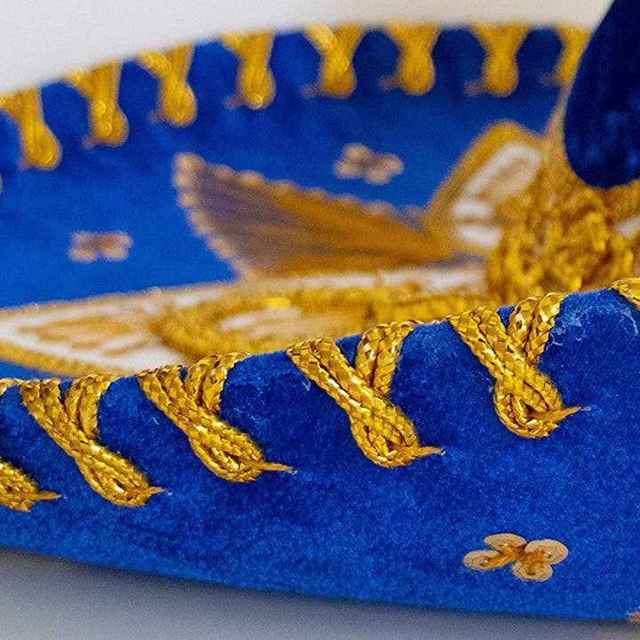 FESTMEX - Vendita all'ingrosso Costume di carnevale - Unisex - Autentico cappello messicano sombrero Mariachi Charro, cappello messicano premium per feste in maschera, 5 de Mayo, 16 de Septiembre