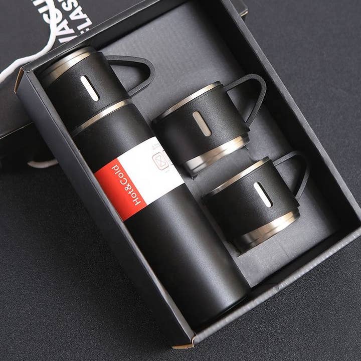 VIGOR - Wholesale Flask - Classy Gift set Vacuum Flask Thermos Cup
