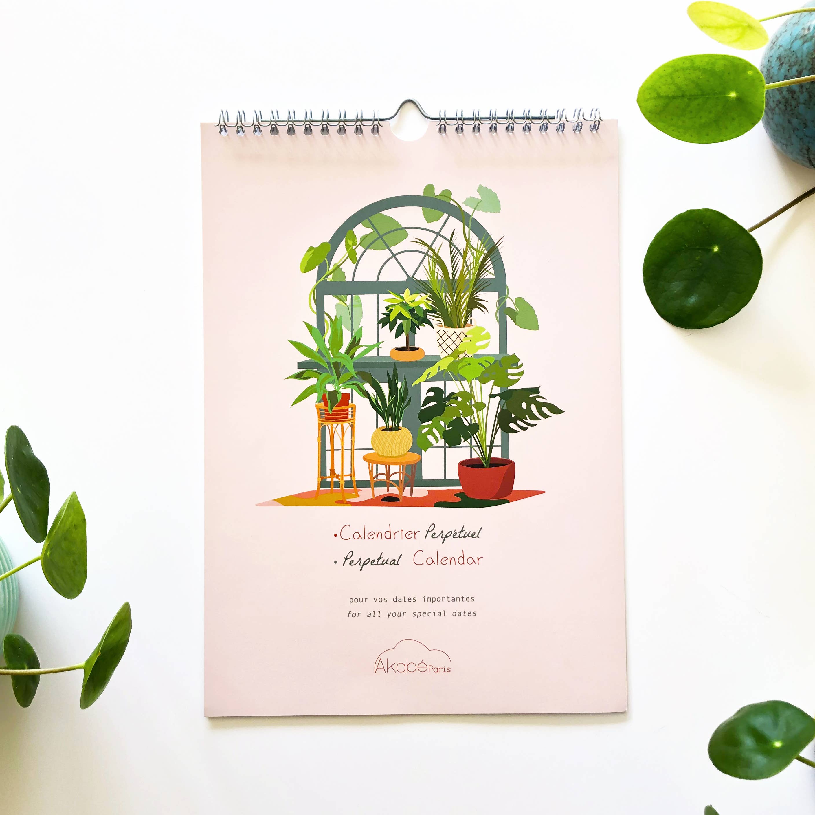 AKABE PARIS – Engroshandel Kalender – Evighedskalender med planter og blomster1