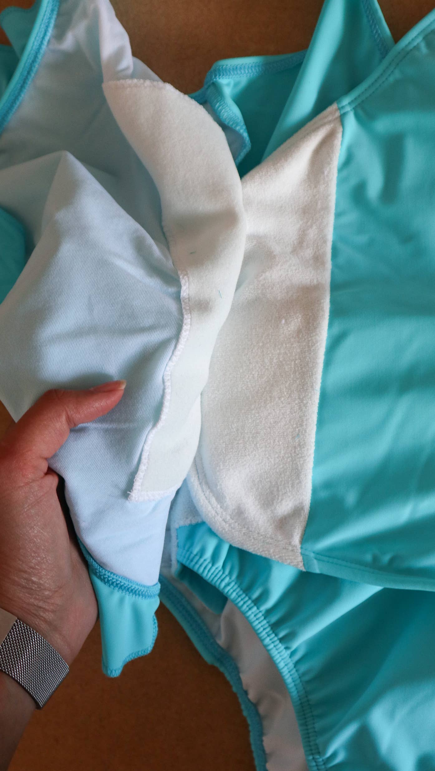 Kes-Vir Swimwear - Wholesale One Piece Swimsuit - Kids - Girl's Waterfall Swimsuit in Pretty Pink2