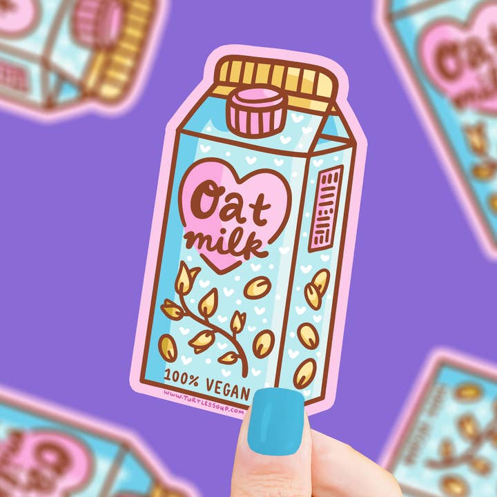 Oat Milk Carton Vegan Vegetarian Vinyl Sticker and other Purchase Wholesale pâtes bio. Free Returns & Net 60 Terms on Faire trending on Faire.