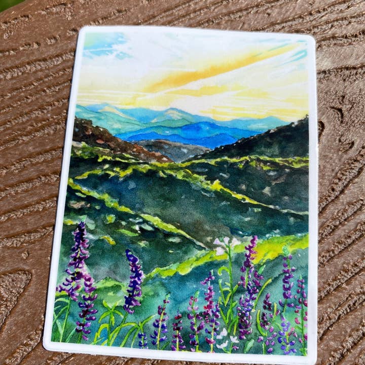 Wild Life Design Co. - Wholesale Sticker - Blue Ridge Mountains | Watercolor Sticker