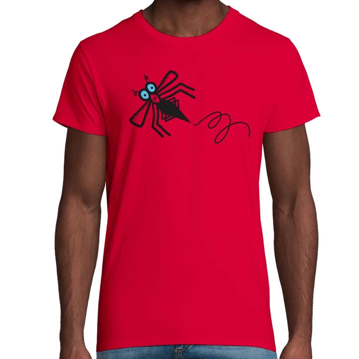 Organic Midgie Adult T-Shirt | Hand-Drawn in Scotland for wholesale by Bold Bairns