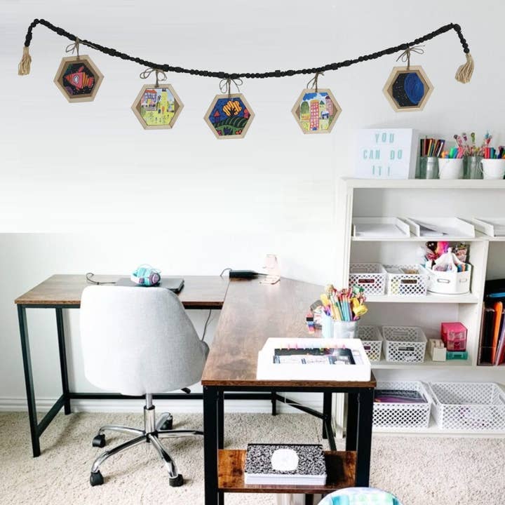 Wilco Home - Wholesale Slingers - 90" WD BOHO Bead Garland voor Kerstmis, herfst en elke dag16