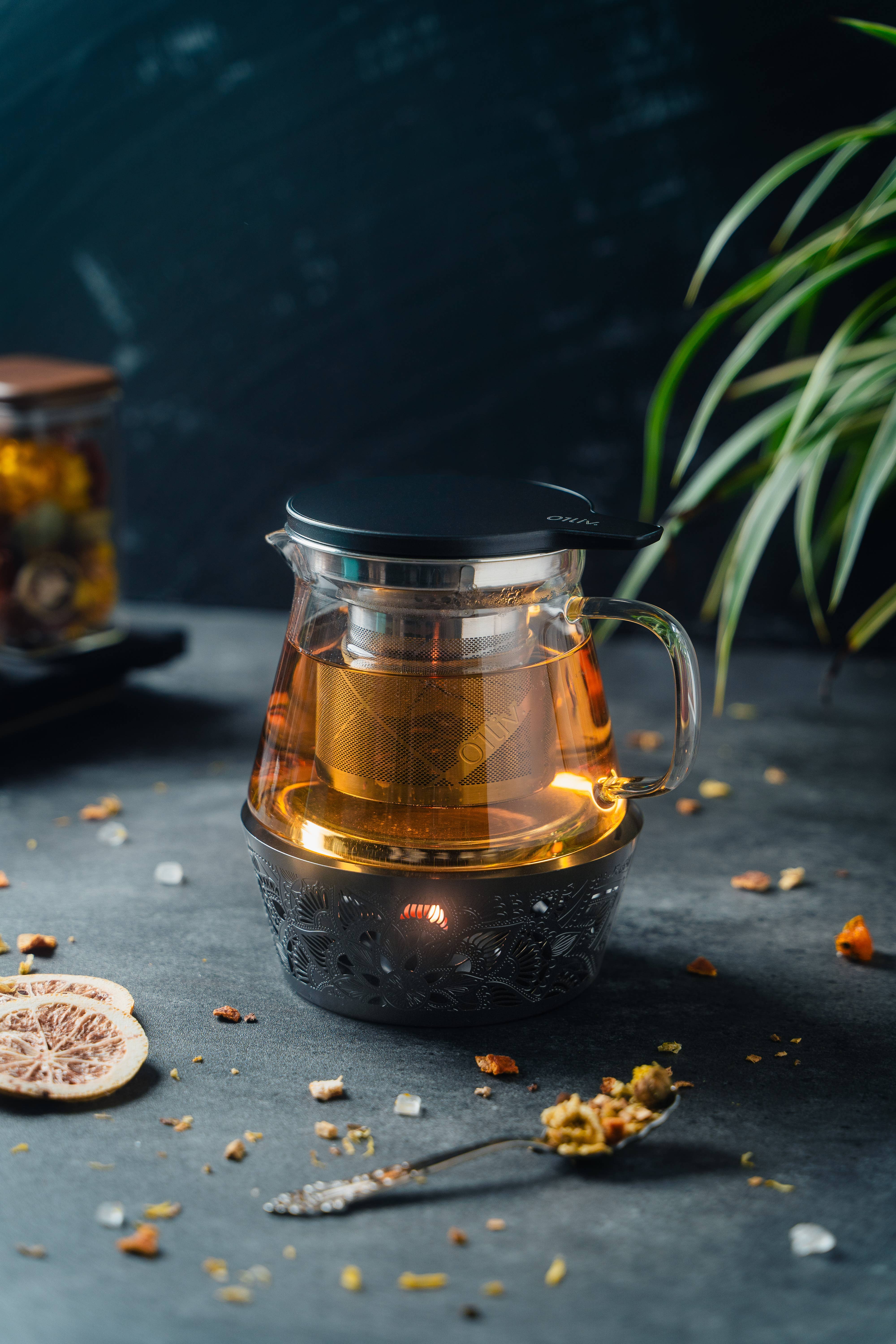 01living Ltd - Wholesale Tea Set - Teaset Kit Glass Teapot with removable Infuser and Teawamer1