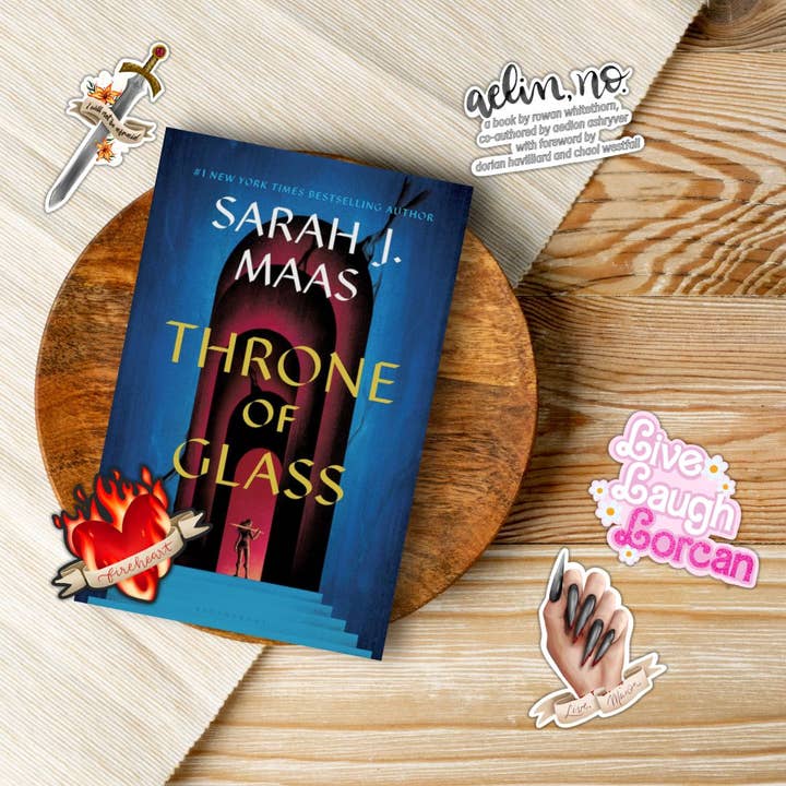 Throne of Glass Sticker Pack for wholesale by Serafine Art and Design