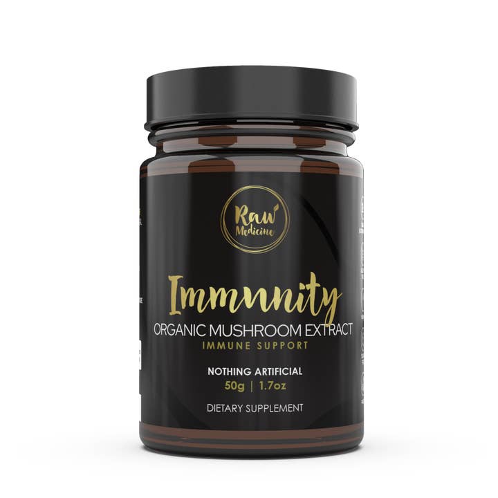 Organic Immunity Blend of Mushroom Extracts for wholesale by Raw Medicine
