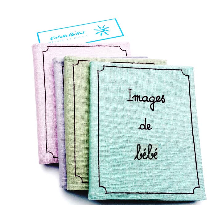 Estelle Billot – wholesale Photo album – Linen Baby Photo Album / Brag book - Images de bebe