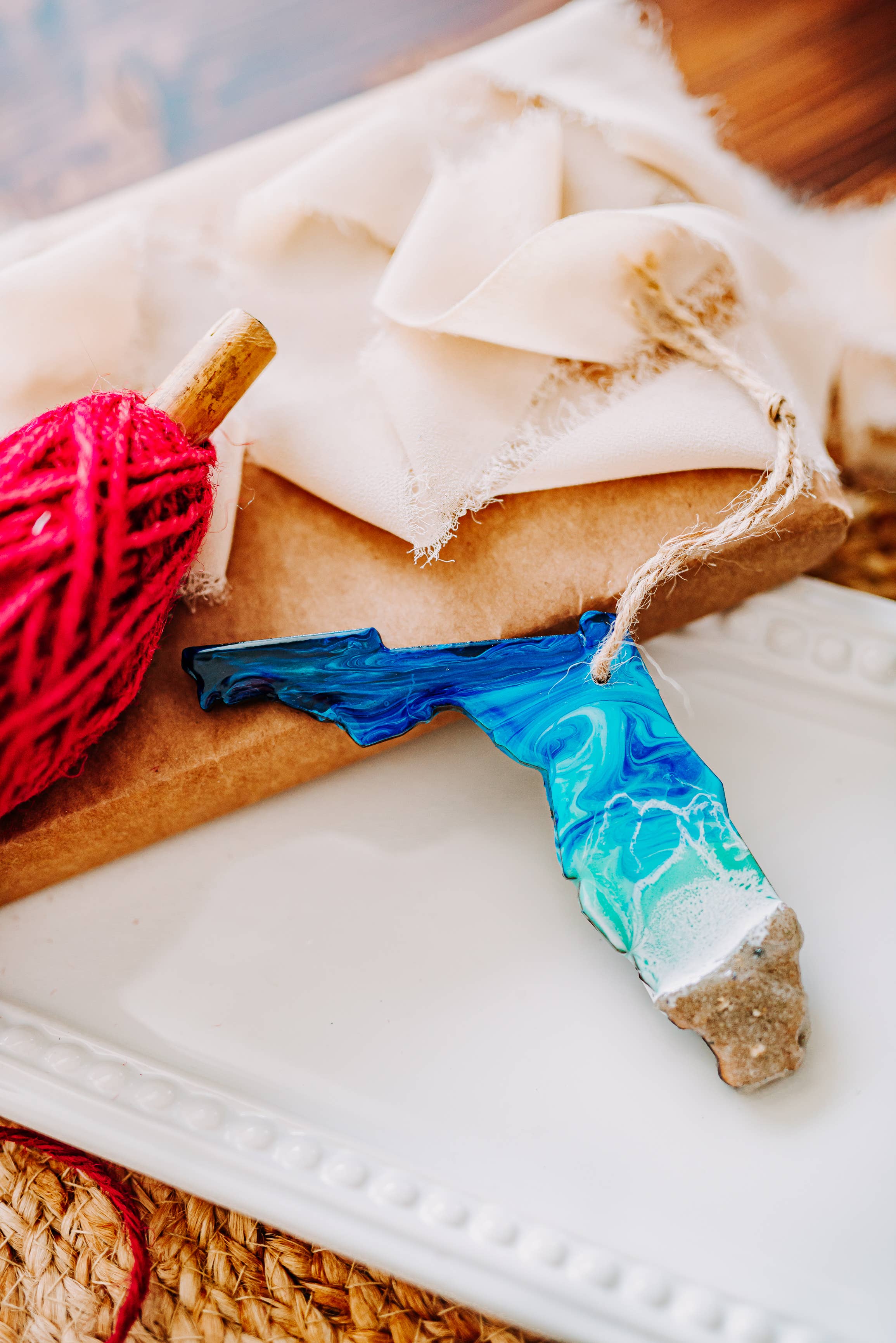 WLB Designs - Wholesale Ornament - Florida Christmas Ornament, FL Beach Sand Art Souvenir5