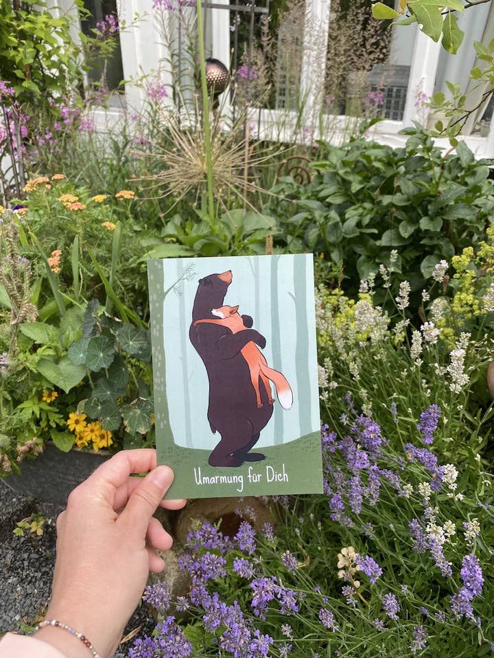 Carte postale câlin pour toi pour la vente par Marieke Jeromin