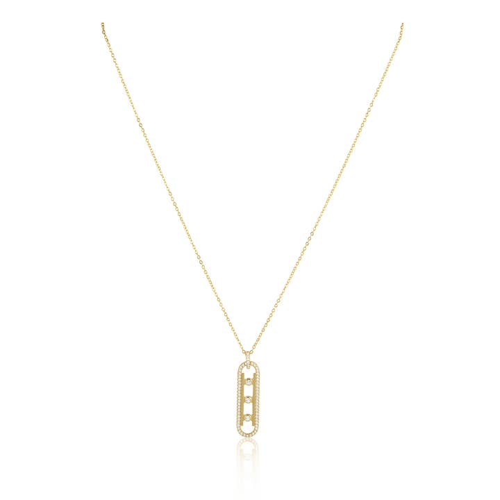 Kendra CZ Pendant Necklace for wholesale by Sahira Jewelry Design