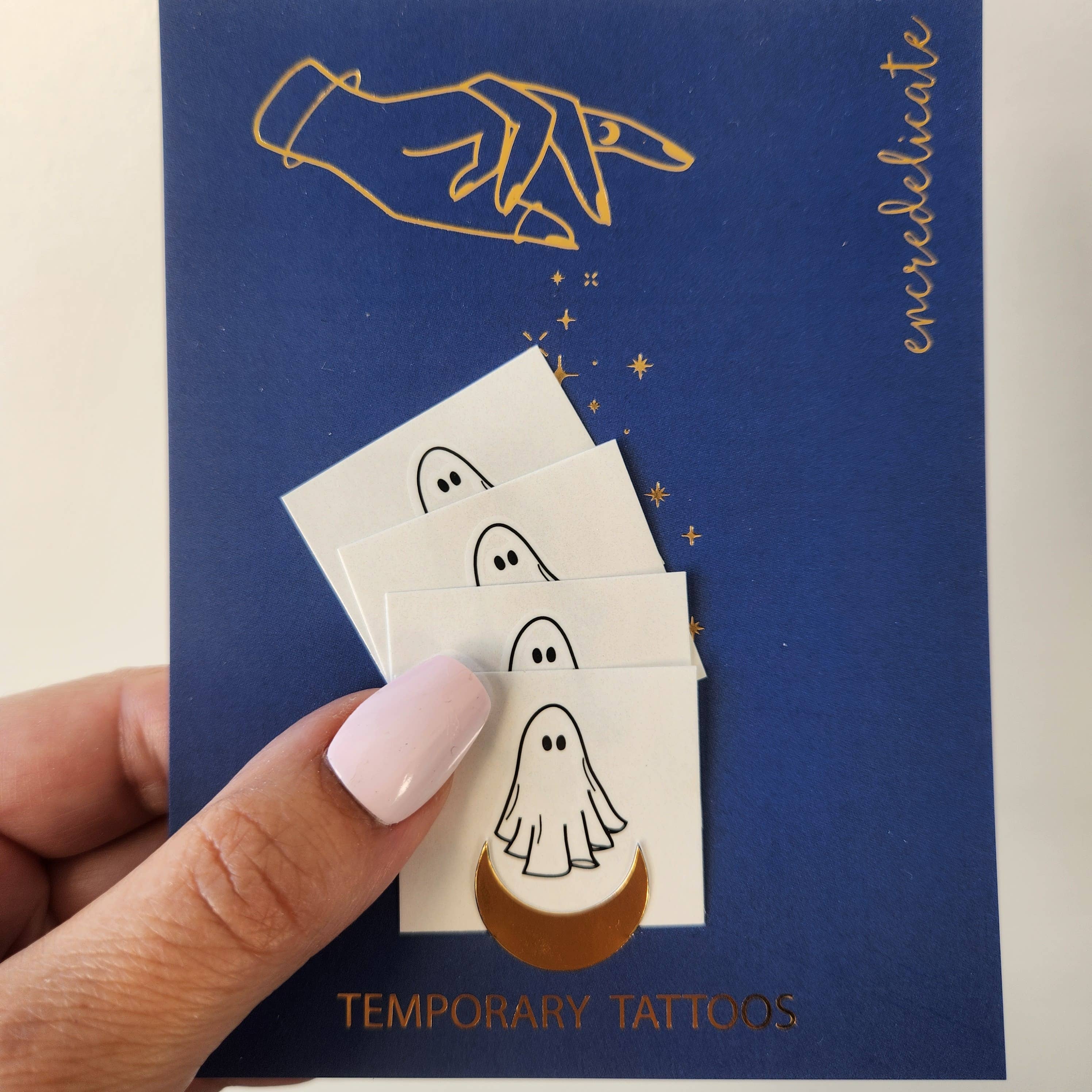 encredelicate - Wholesale Temporary Tattoo - Temporary ghost tattoos (set of 4)1