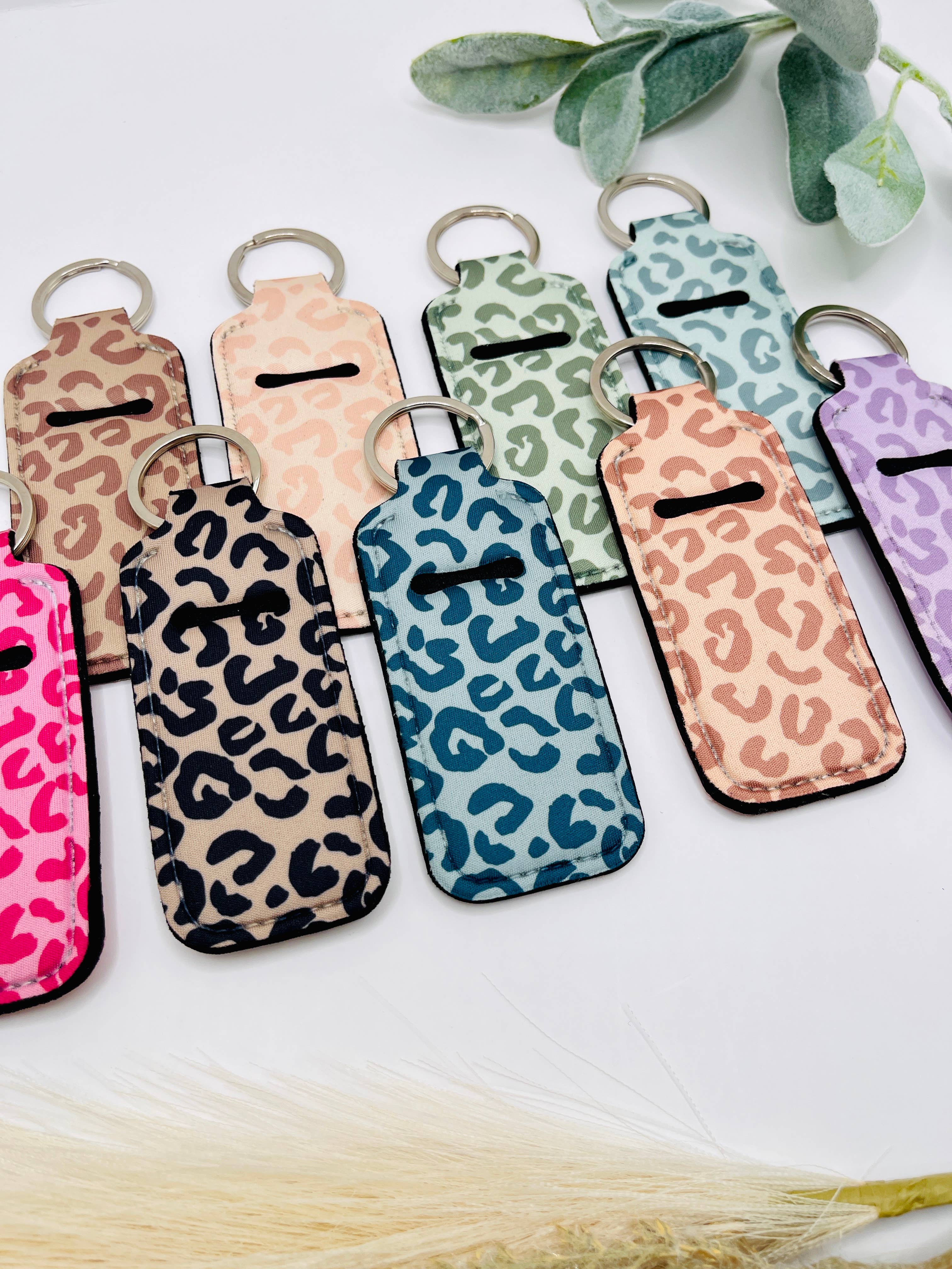 MarissaDDesigns – wholesale Keychain – Women's – Cheetah Chapstick Holder Keychain | Trendy Accessory 4
