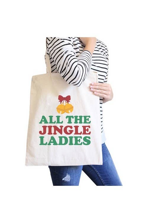 365 In Love - Wholesale Tote Bag - Women's - All The Jingle Ladies Canvas Bag1