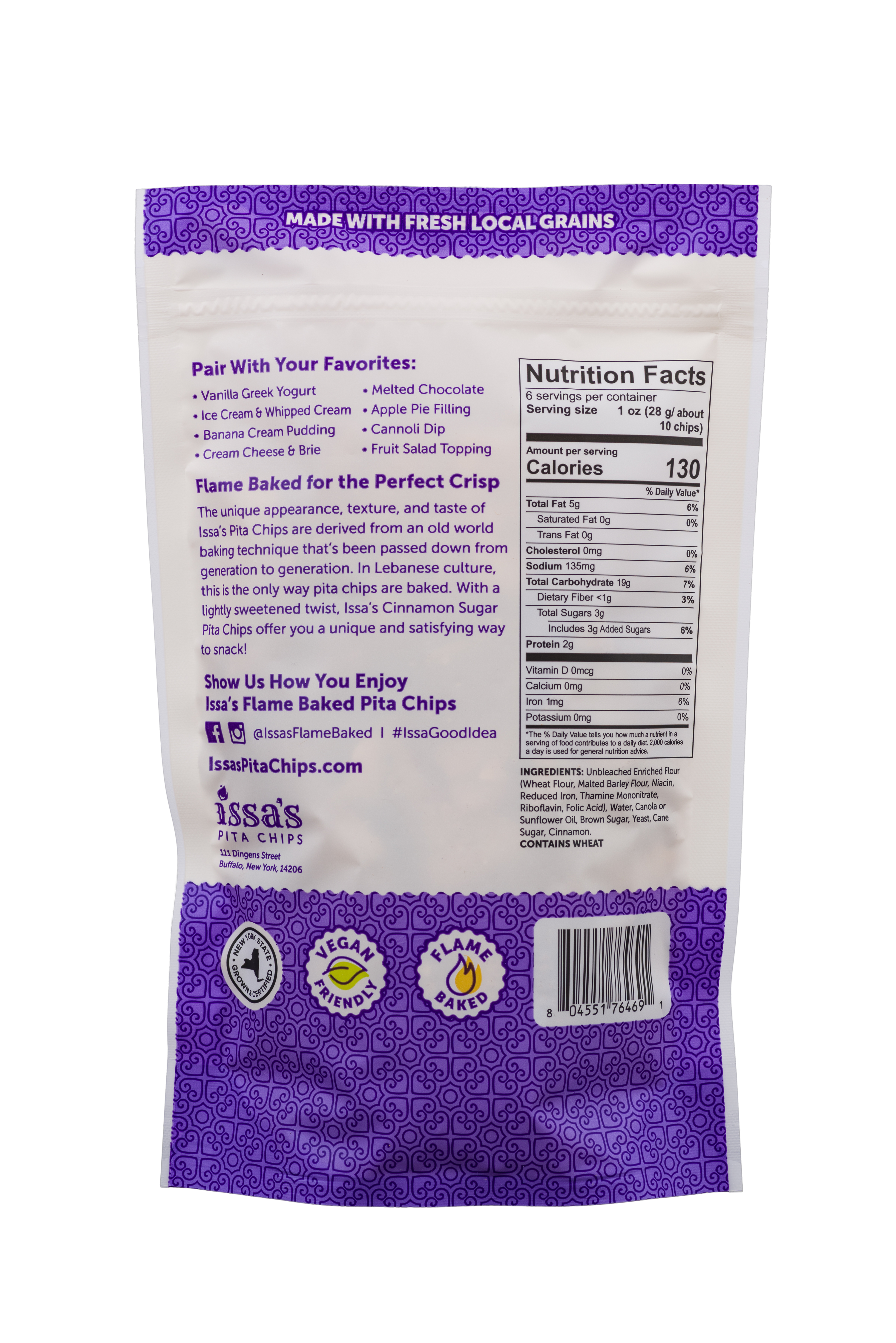 Issa's Pita Chips – wholesale Crisps – Issa's Cinnamon Sugar Pita Chips1