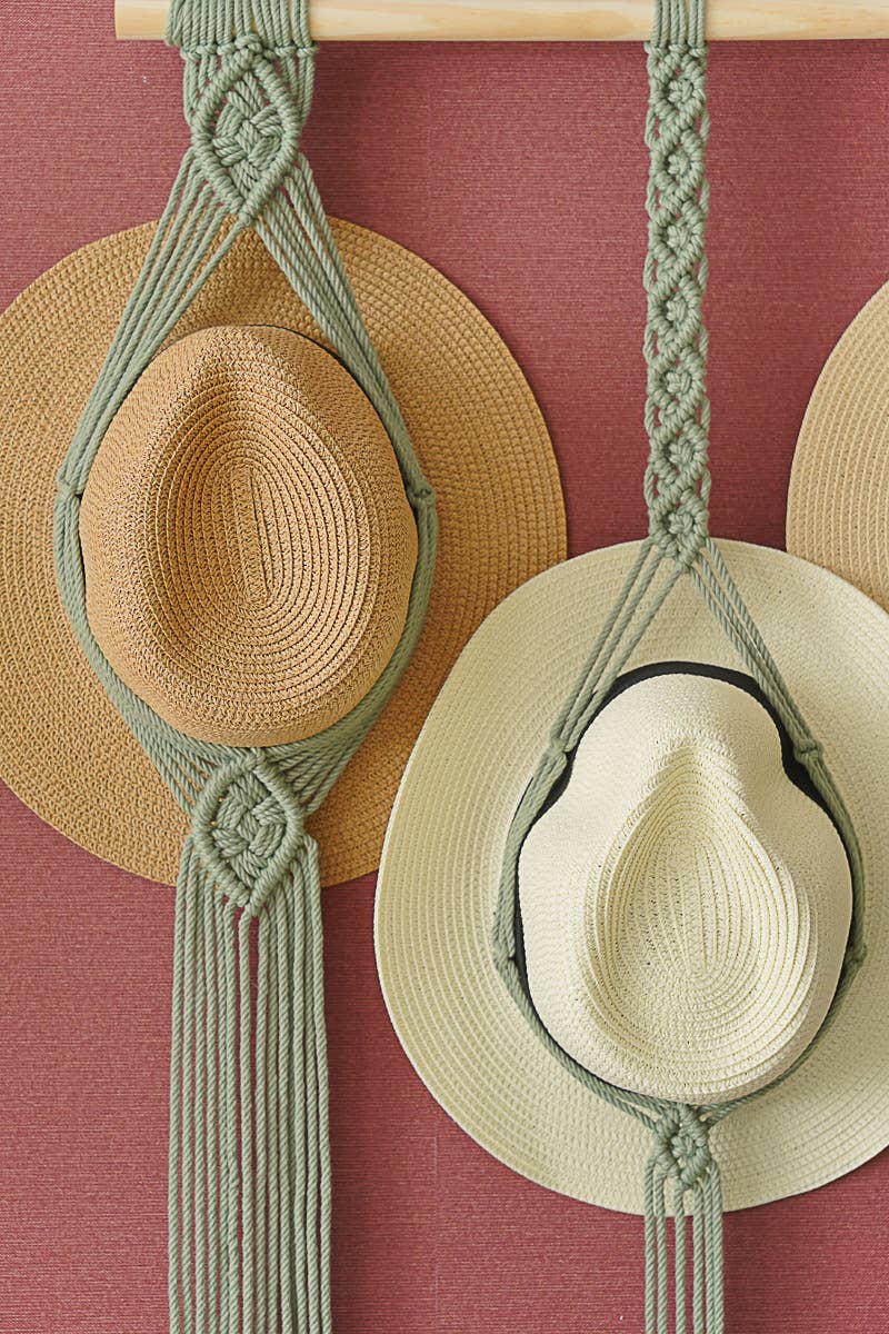 BeanDaikon - Wholesale Hat Rack - Macrame Hat Holder H396