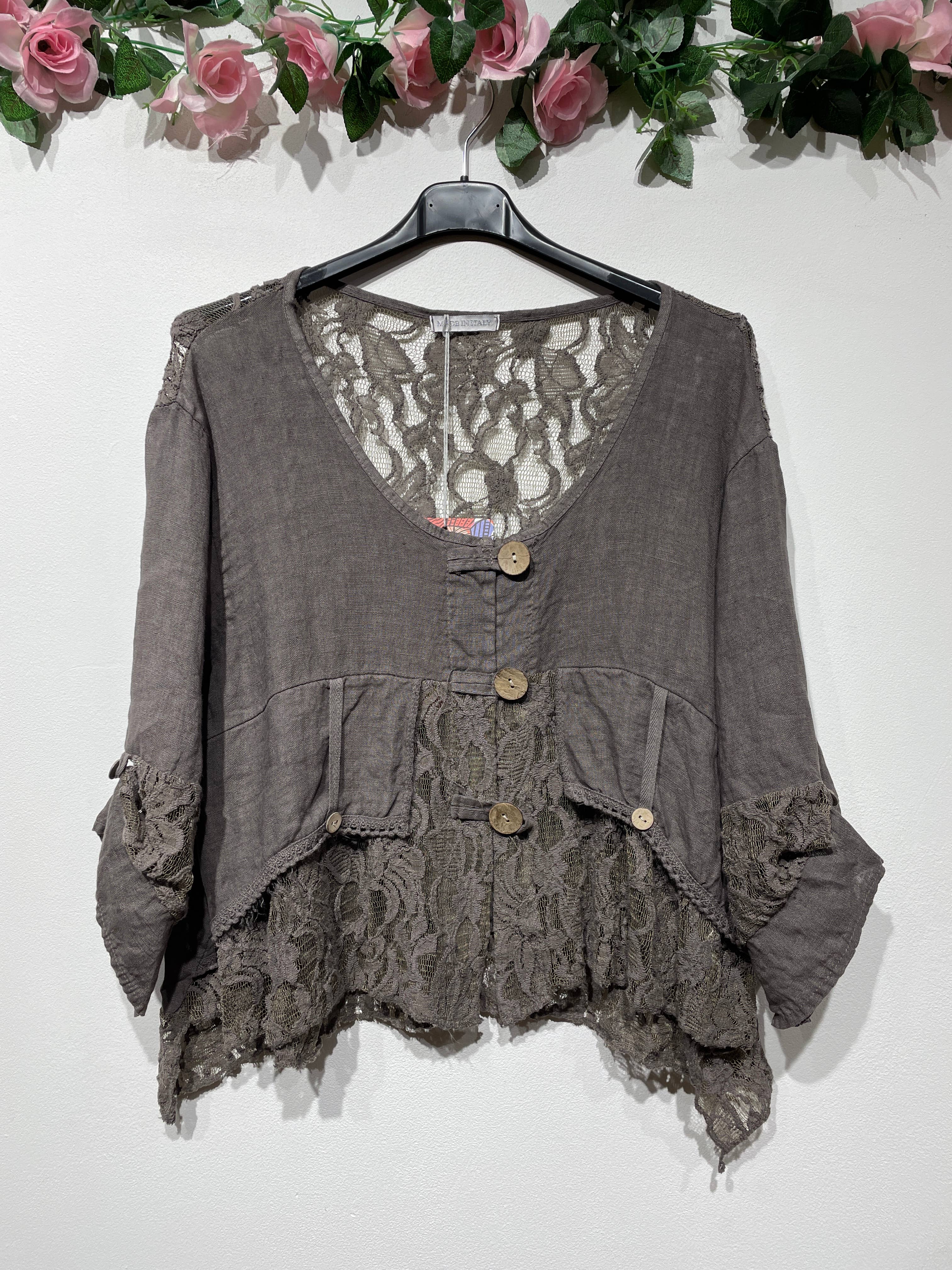 LINEN & COTTON HOUSE - Wholesale Jacket - Women's - VEST IN LINEN 9207 SPRING SUMMER14