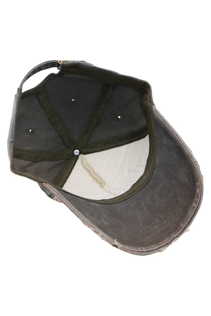 Cap Zone - Wholesale Baseball Cap - Unisex - Distressed Dirty Wash Five Panel Baseball Cap13