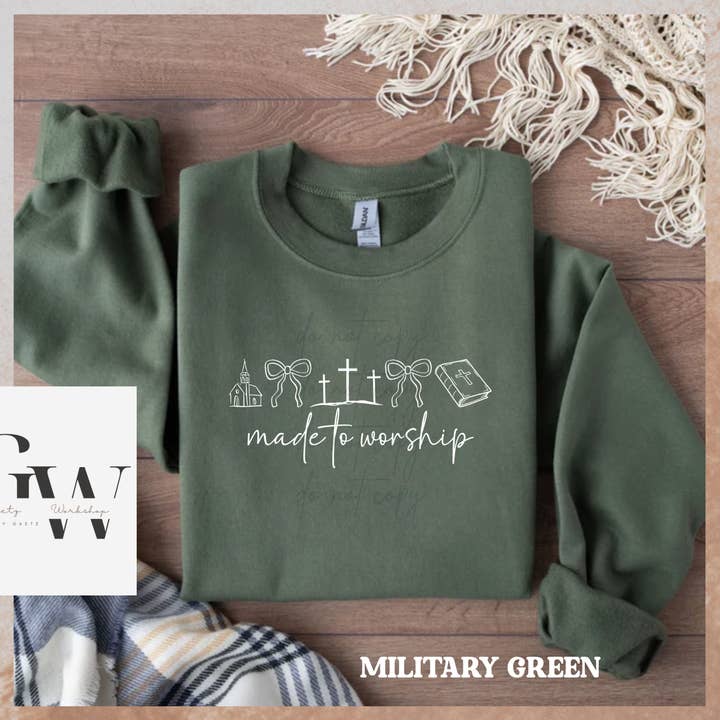 Made To Worship Crewneck for wholesale by Gaetz Workshop