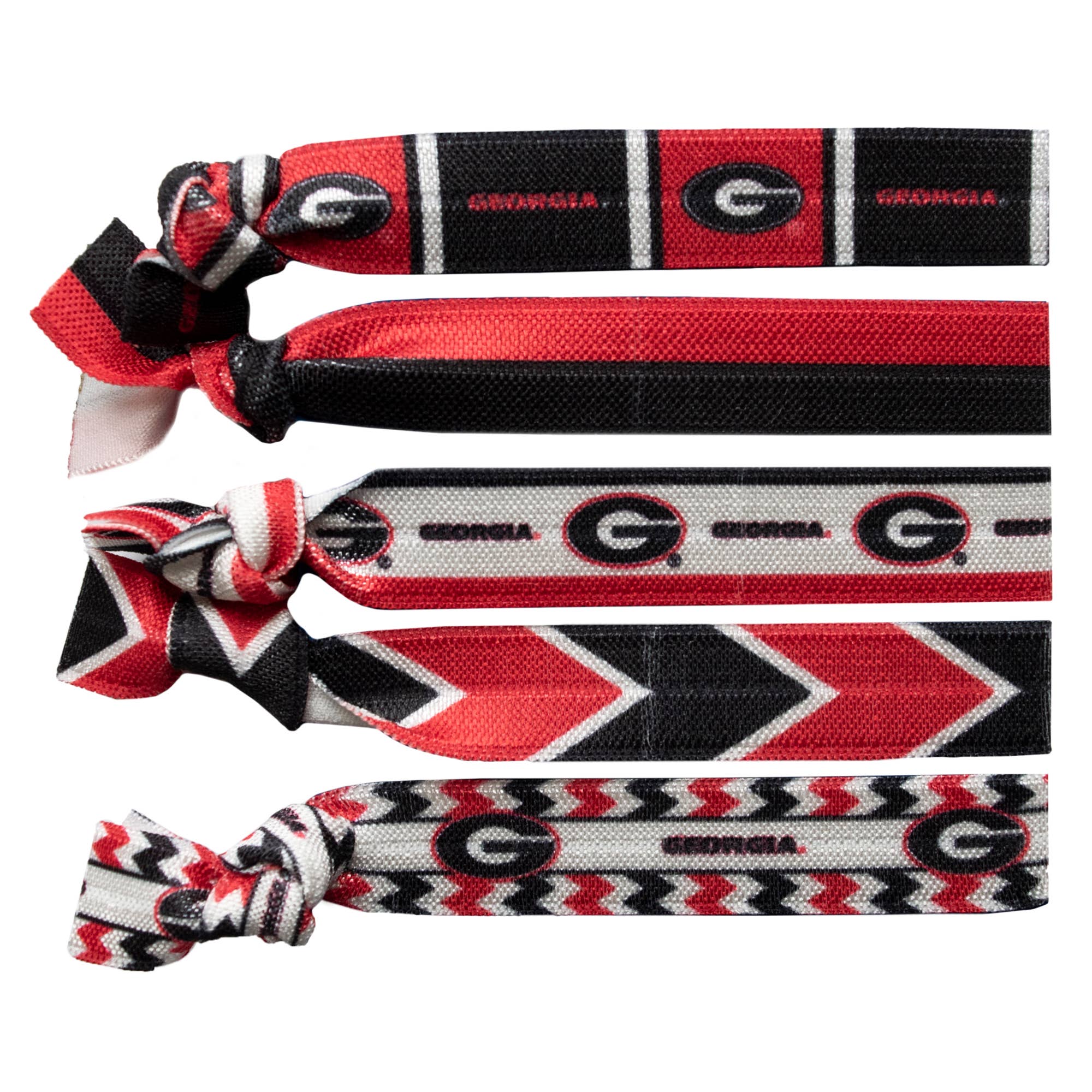 Little Earth Productions - Vente Élastique à cheveux - Cravate à cheveux nouée NCAA Georgia Bulldogs0