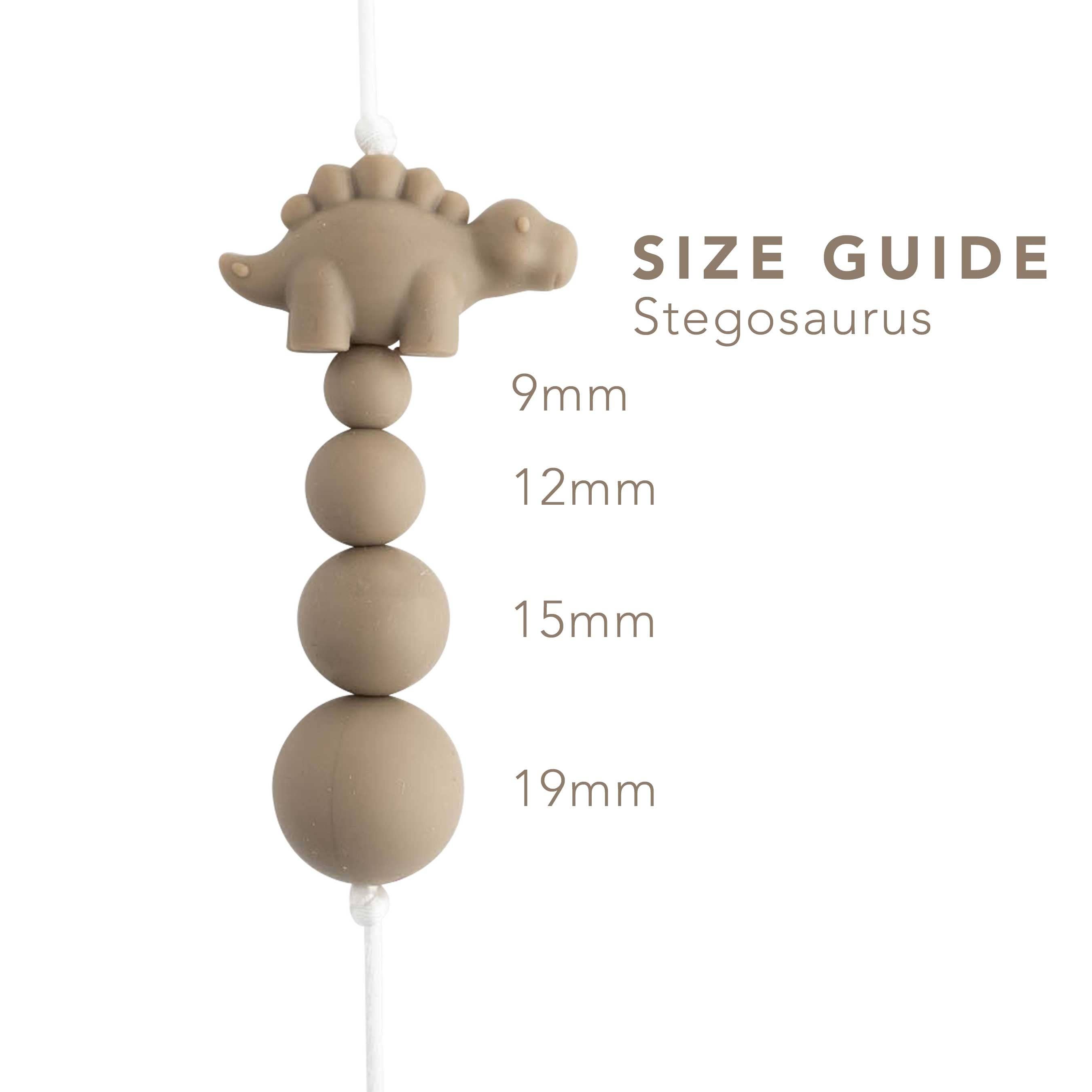 Cara & Co Silicone Craft Supply - Wholesale Beads - Stegosaurus Silicone Focal Beads3