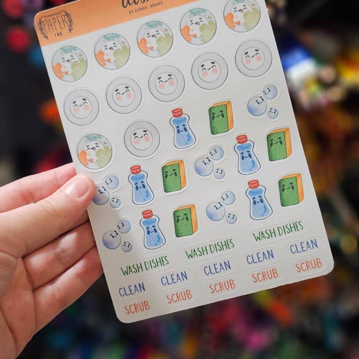 Folha Autocolante de Pratos por atacado de Fireweed Paper Ink