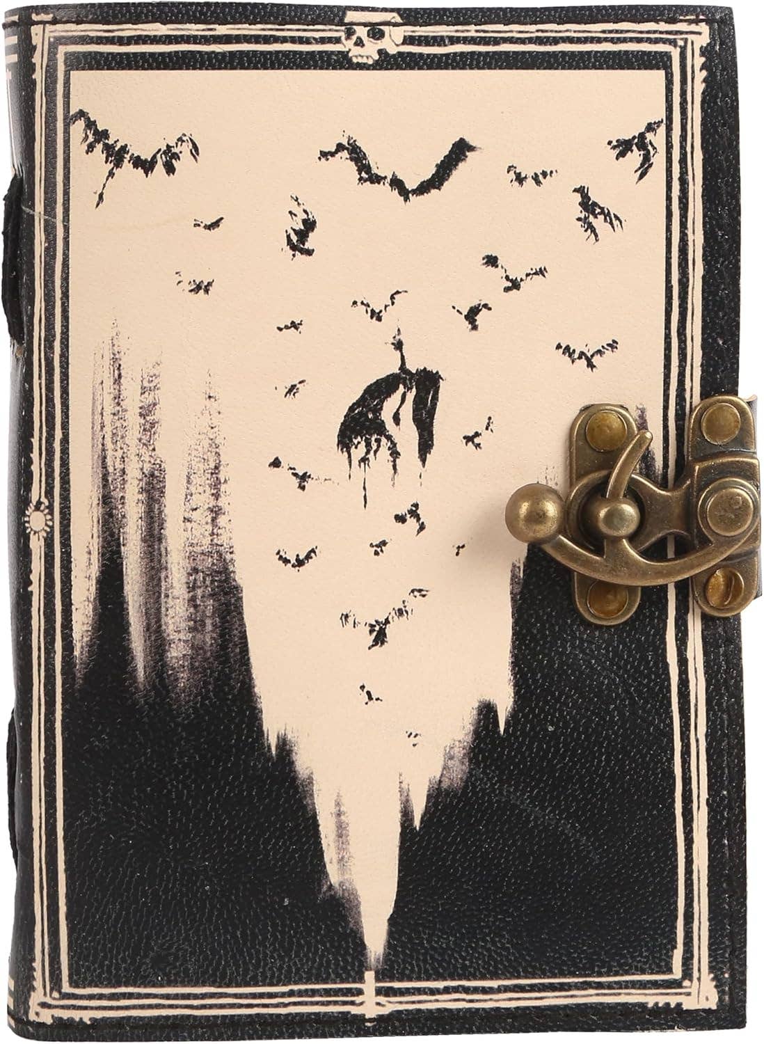 Tuzech Leather – wholesale Journal och dagbok – TUZECH läderklätt anteckningsbok med grimoirestil och ojämna kanter för män och kvinnor113