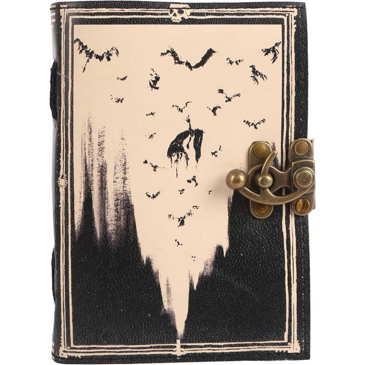 Tuzech Leather – wholesale Journal och dagbok – TUZECH läderklätt anteckningsbok med grimoirestil och ojämna kanter för män och kvinnor113