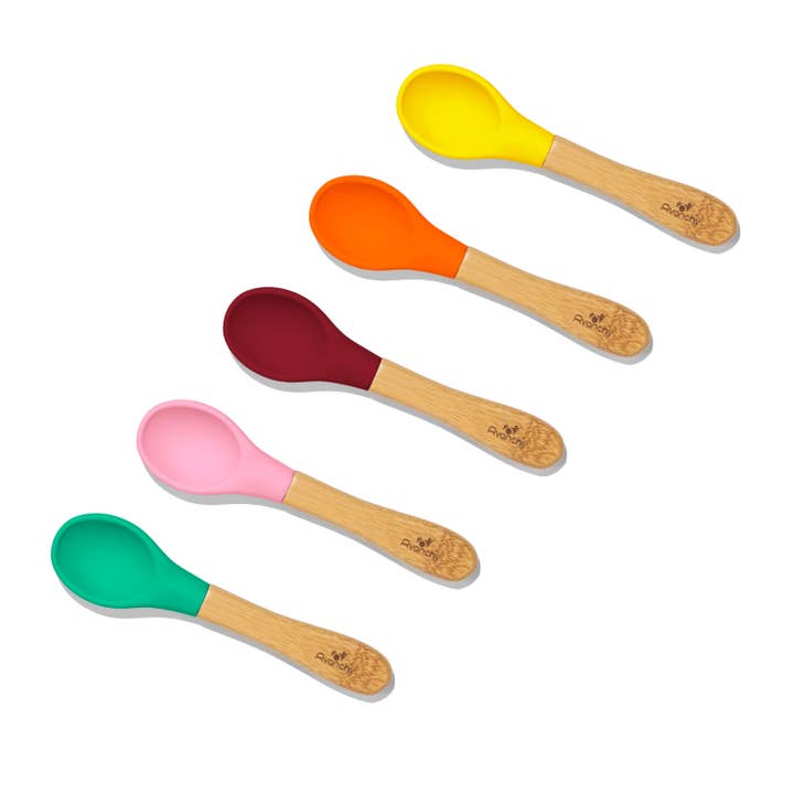 Avanchy - Wholesale Feeding set – Baby - Avanchy Bamboo and Silicone Baby Spoons (Older Babies)1