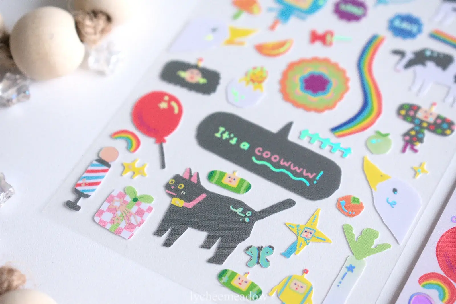 Lycheemeadow - Wholesale Sticker - I Can See the Cosmos Holographic Sticker Sheet4