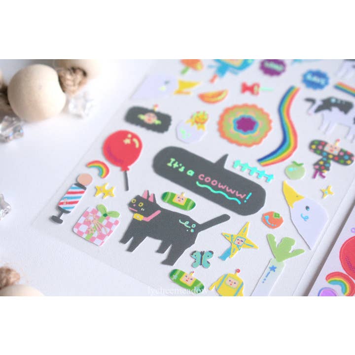 Lycheemeadow - Wholesale Sticker - I Can See the Cosmos Holographic Sticker Sheet4