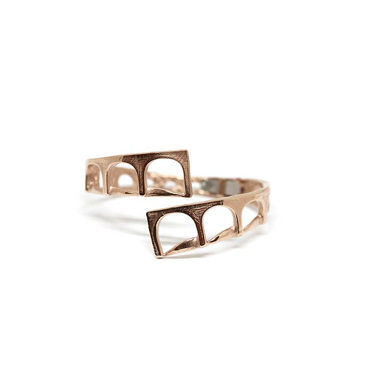 Aqueduct Contrarié Bracelet in Rose Gold-Plated Bronze for wholesale by Co.ro Jewels