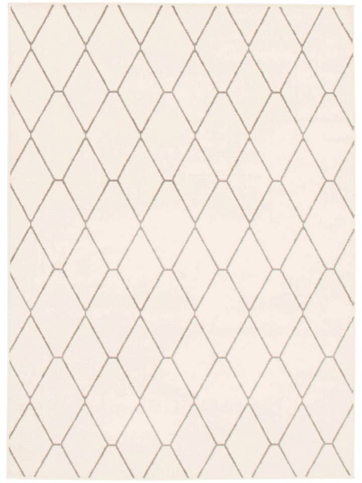 Macy Diamante White/Grey Area Rug for wholesale by ECARPETGALLERY