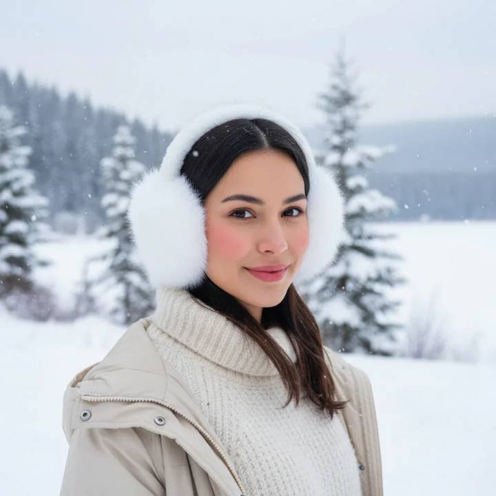 Fur earmuff for wholesale by C'est Elle