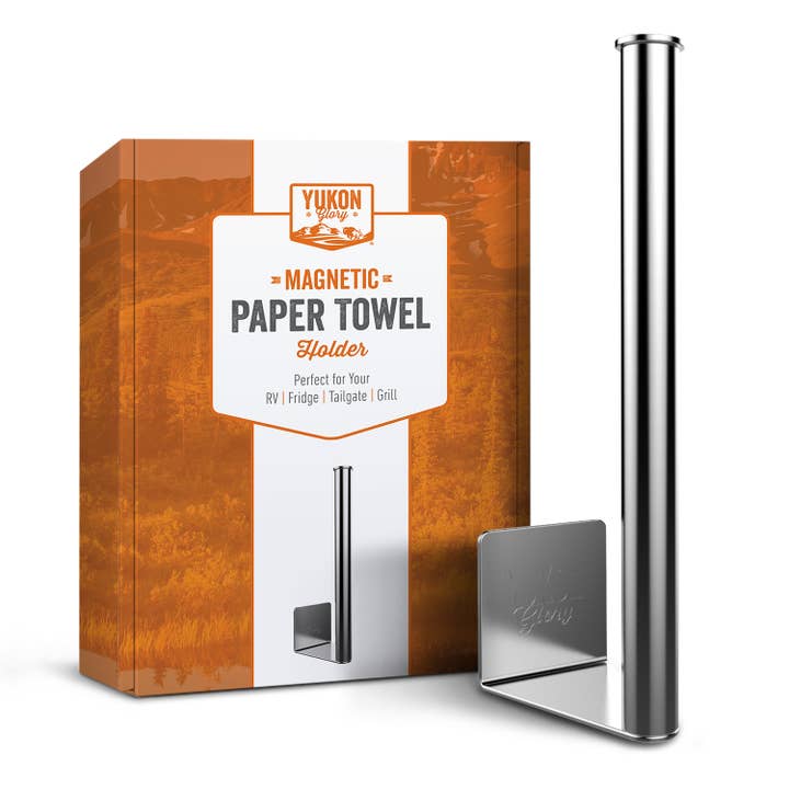 Stainless Steel Magnetic Paper Towel Holder for wholesale by Yukon Glory