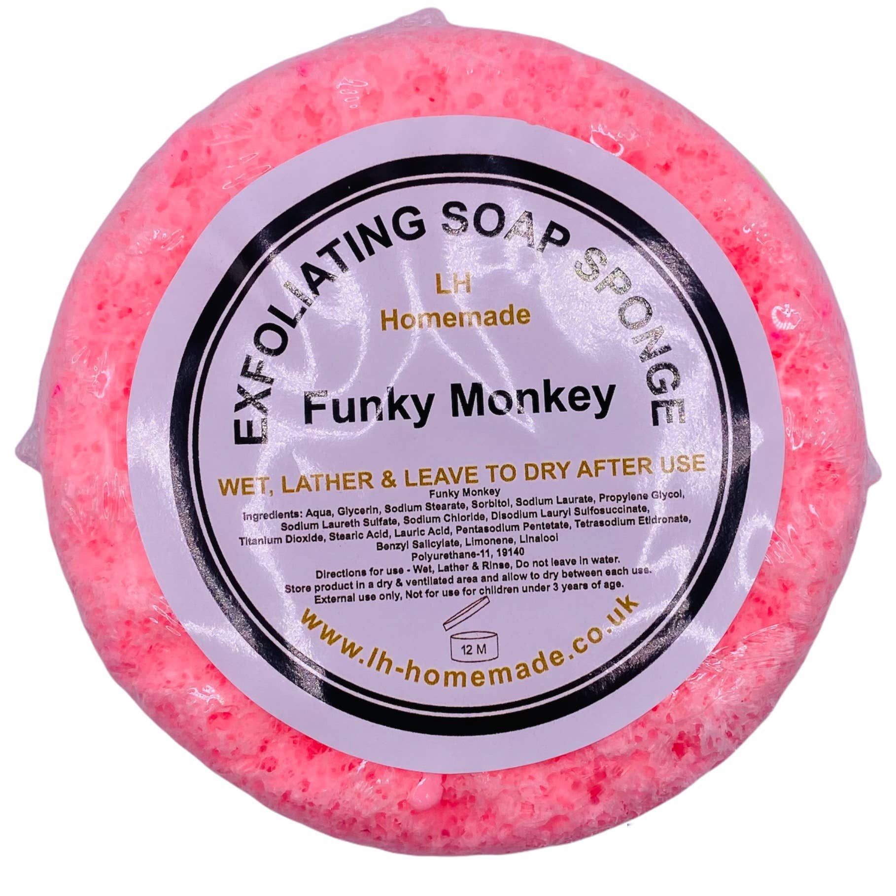 LH Homemade - Wholesale Bath Pouf/Sponge - Exfoliating Soap Sponge Huge 180g  High Quality.White label9