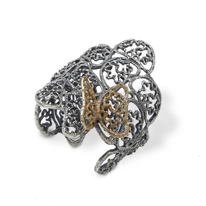 Styvt armband i 925 silver och brons (BA028) för wholesale av Mandile Gioielli