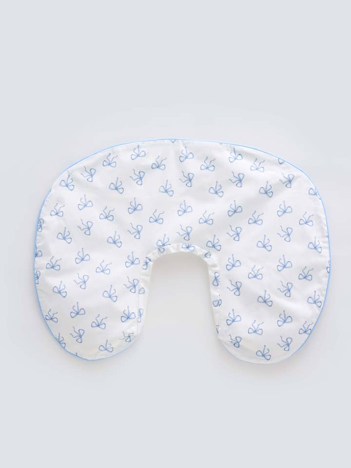 Nursing Pillow Case - Ribbon / Blue for wholesale by Atelier Babbi