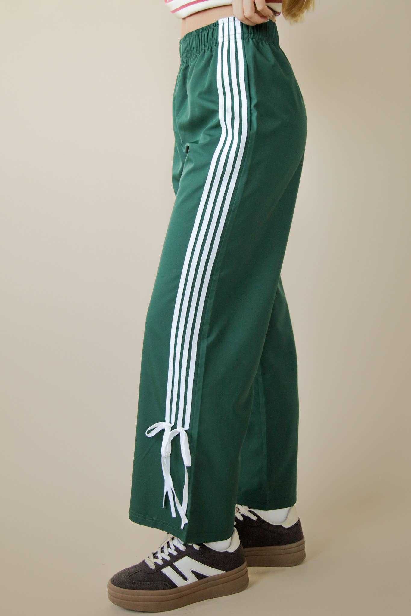 VERY J - Wholesale Pants - Women's - NP70839-Side Ribbon Detail Jersey Pants12