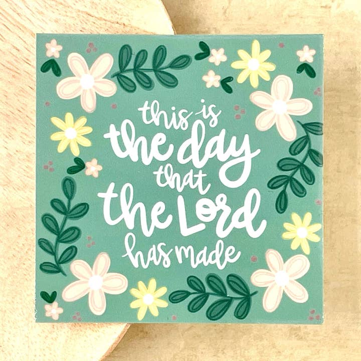 This Is The Day That The Lord Has Made, Waterproof Sticker for wholesale by Living Vertical Shop