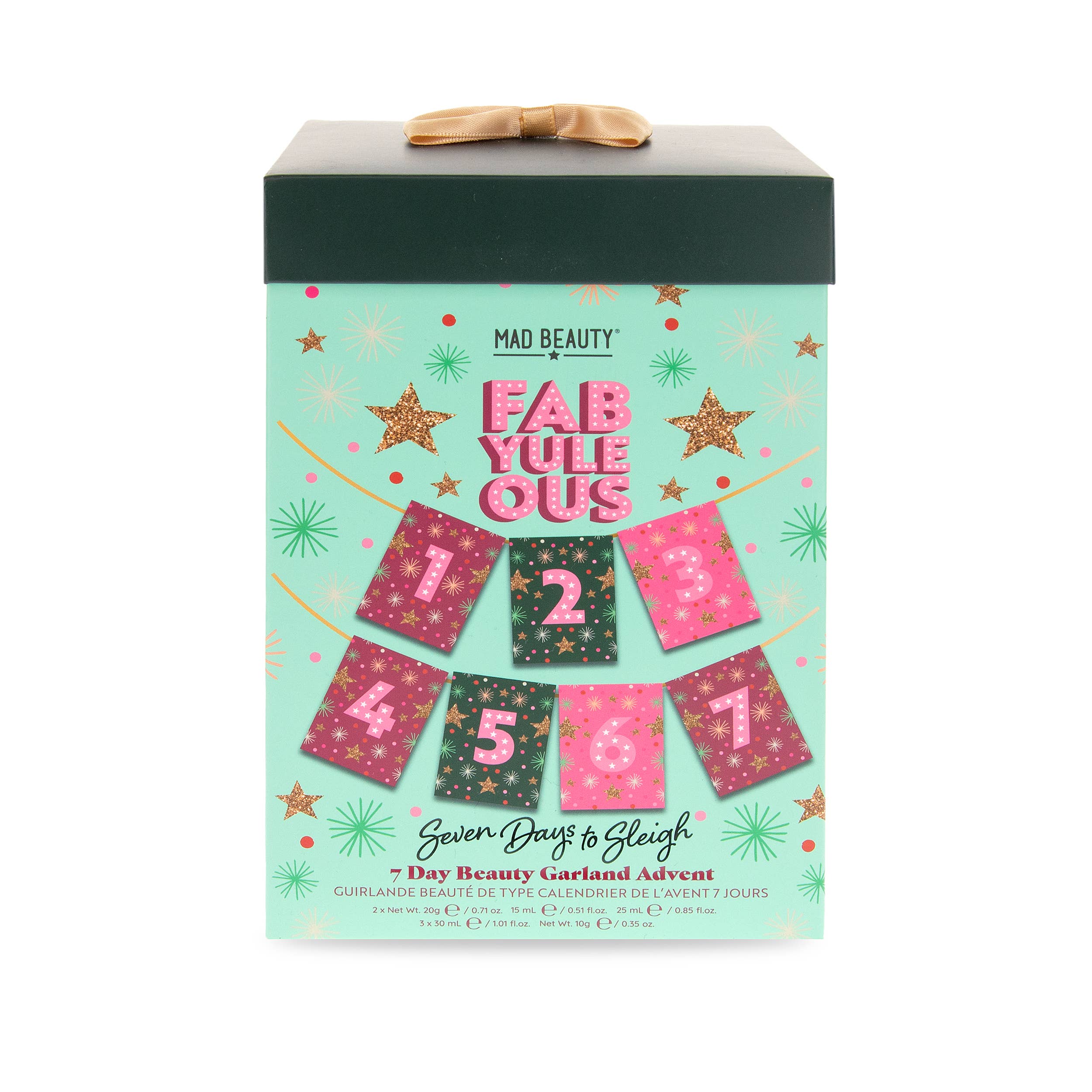 Mad Beauty USA LLC - Wholesale Bath & Body Set - Mad Beauty FabYuleOus7 Day Beauty Garland Advent1