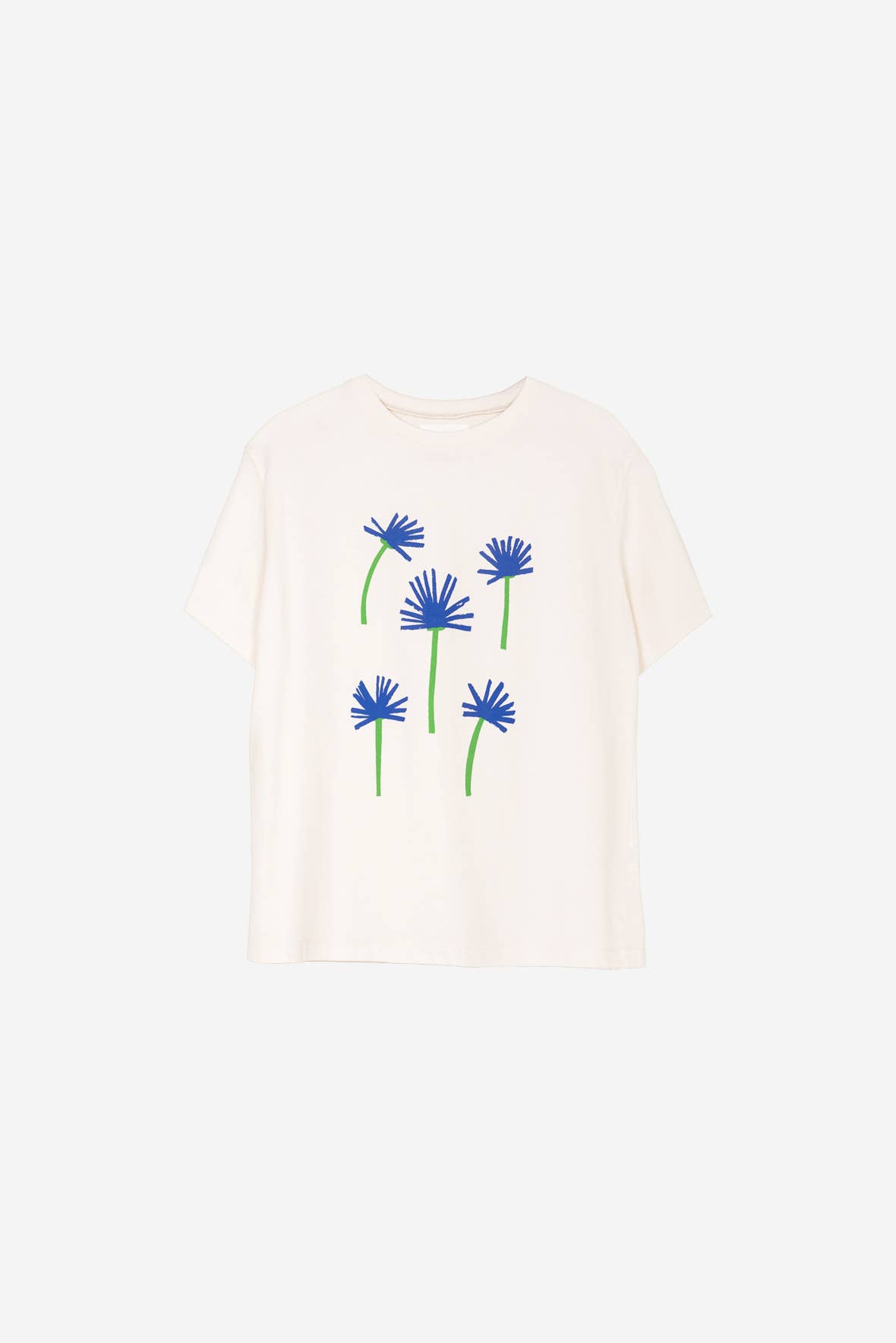 Gebrochenes BIO-BAUMWOLLE KORNBLUME T-SHIRT für den Großhandel auf Faire2