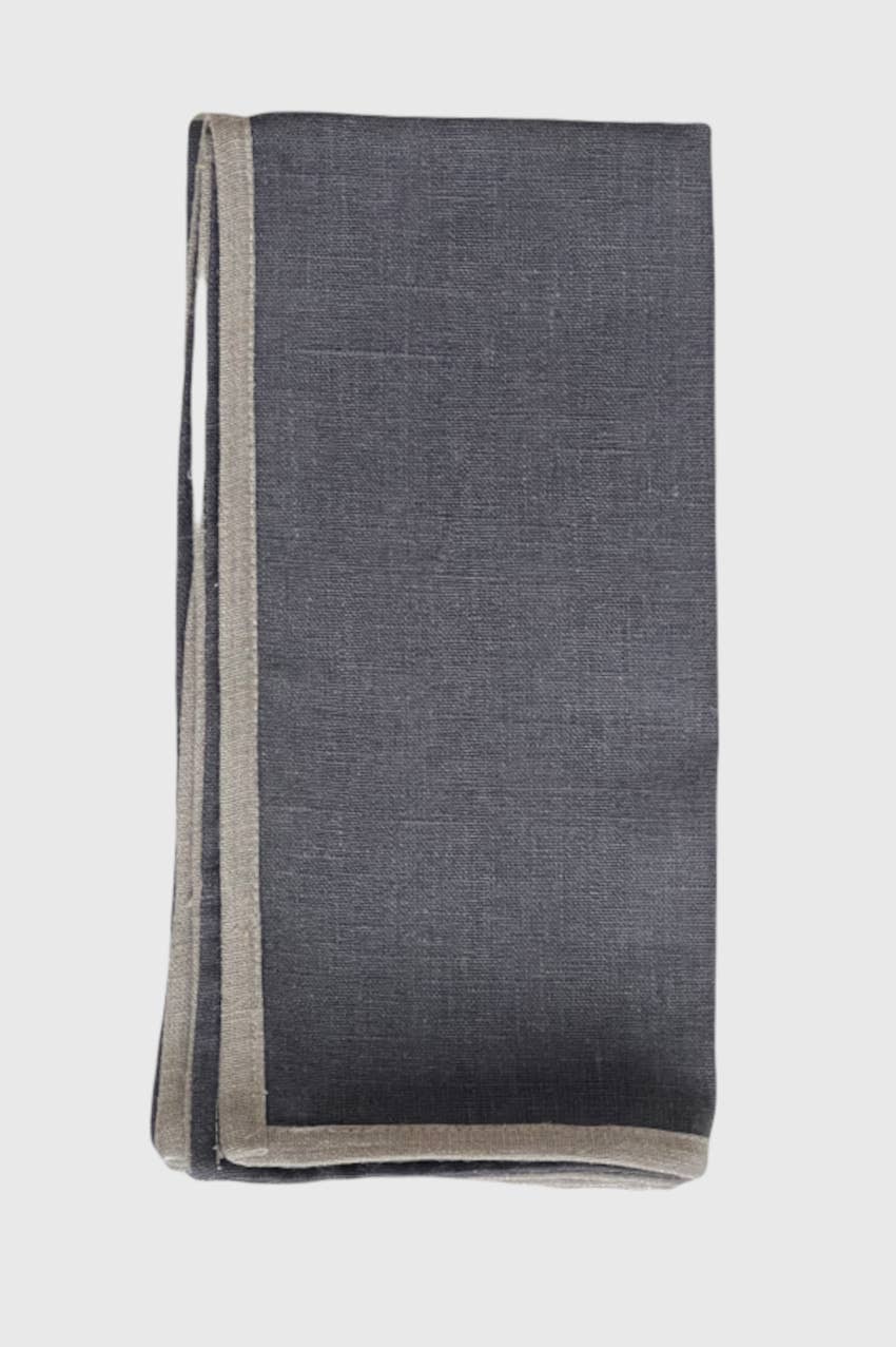 Linen Way Inc. - Wholesale Dinner & Cloth Napkin - Laurel Linen Napkin with Natural Border - Available 8 Colors7