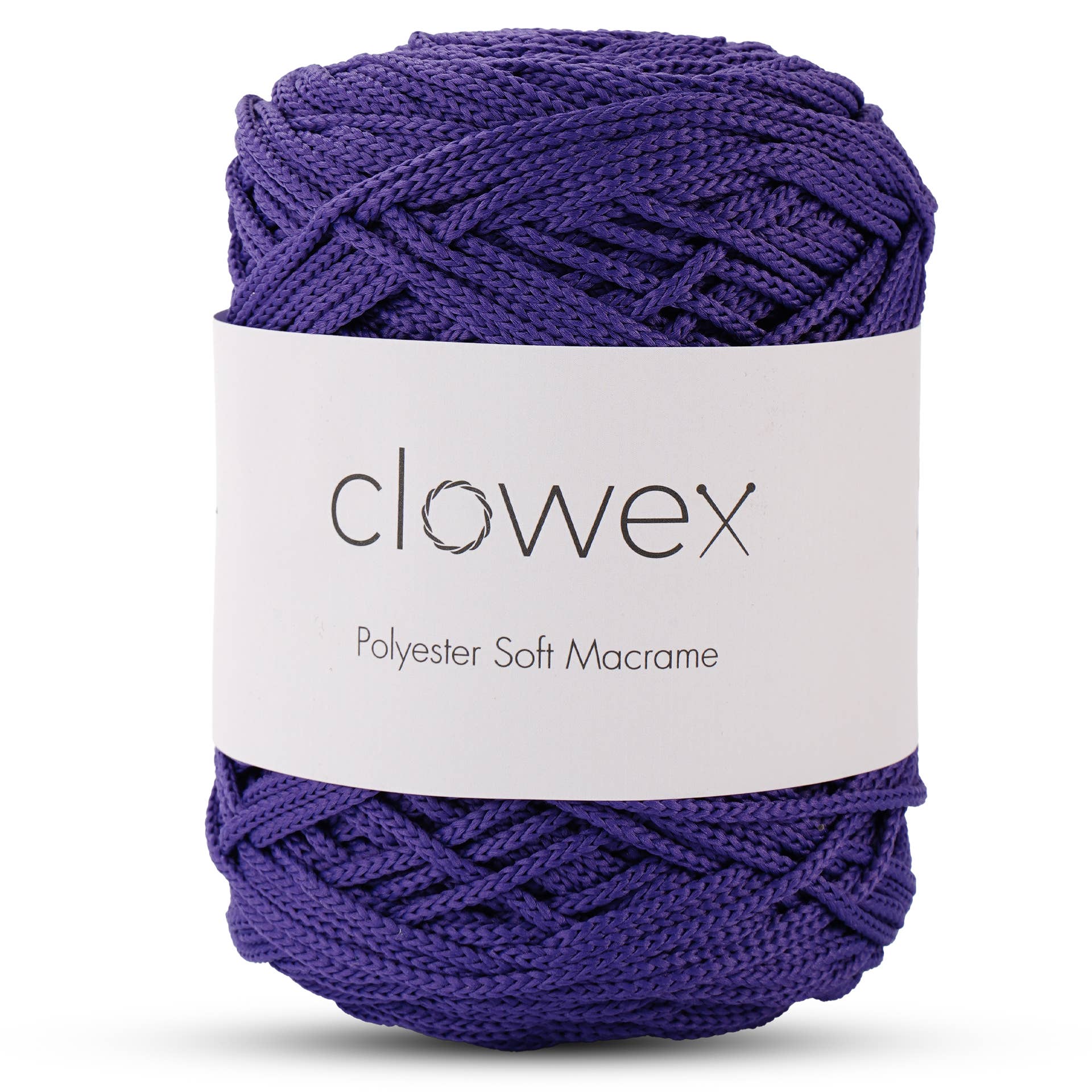 Clowex Textile LLC - Vente Fils à tricoter - Corde Macramé Douce en Polyester 2,5 mm, Fil de Corde Tressé Coloré10