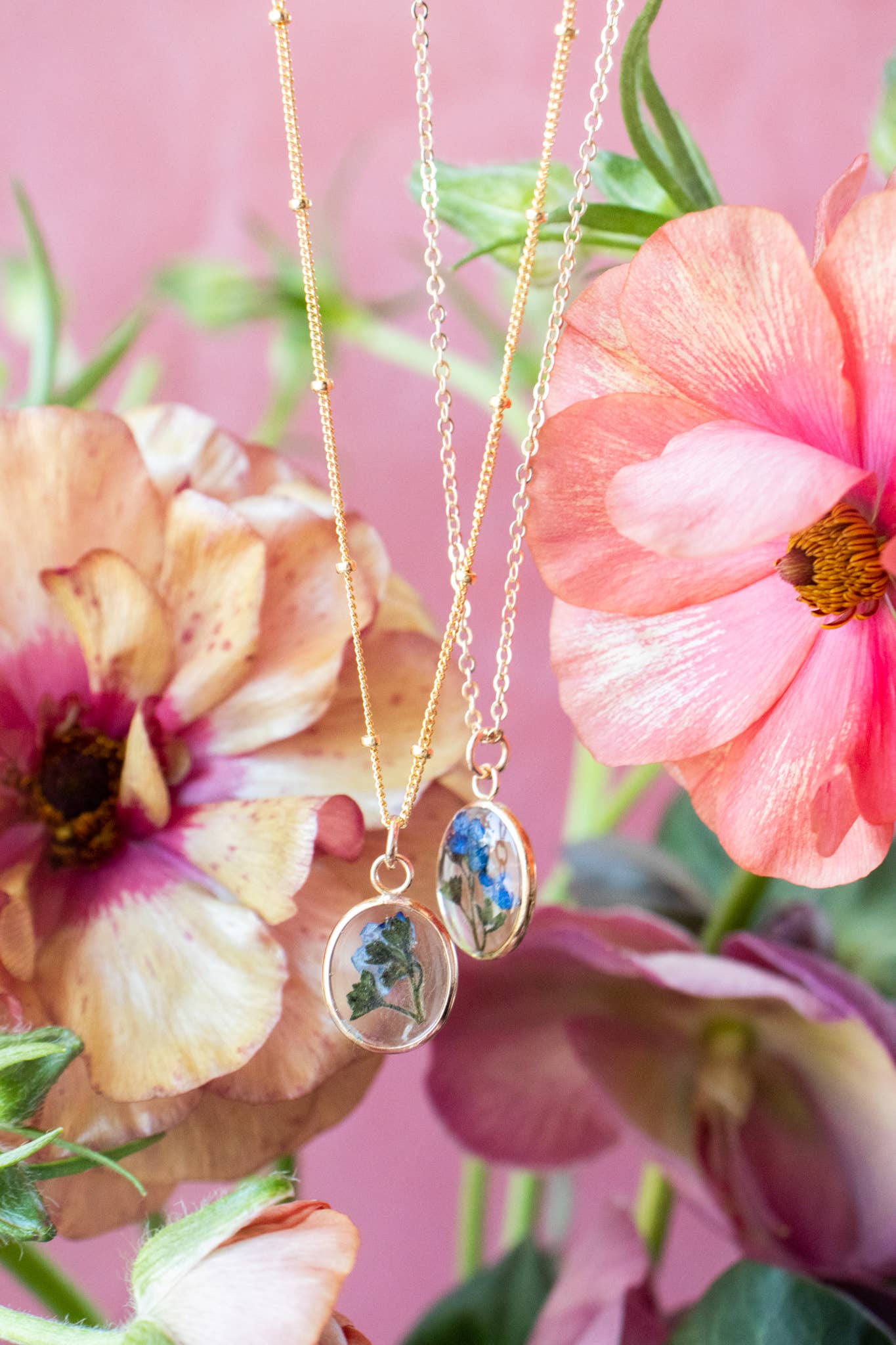 Emery and Opal - Vendita all'ingrosso Collana con ciondolo/pendaglio - Collana piccola Forget Me Not5